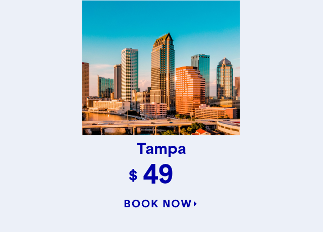 LGA to TPA flights starting at 49 one-way. Click here to book now.