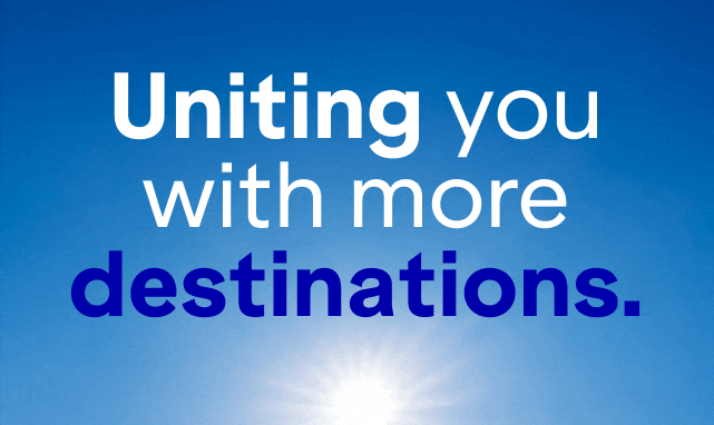 Uniting you with more destinations, more ways to earn, more ways to redeem and more reasons to love JetBlue.