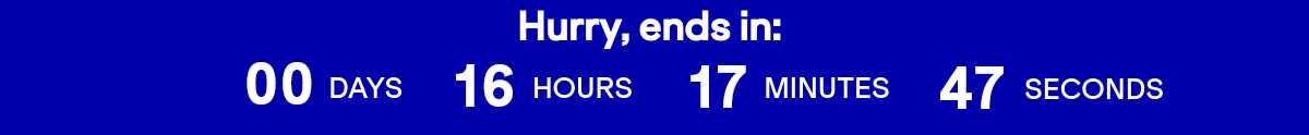 Hurry, ends on 11/03 at 11:59 PM eastern time.