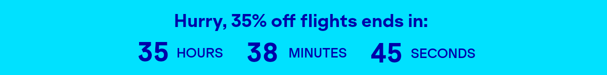 Hurry, 35% off flights ends on December 3, 2025 at 11:59 p.m. ET.