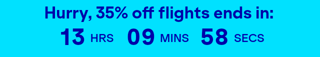 Hurry, 35% off flights ends on December 3, 2025 at 11:59 p.m. ET.