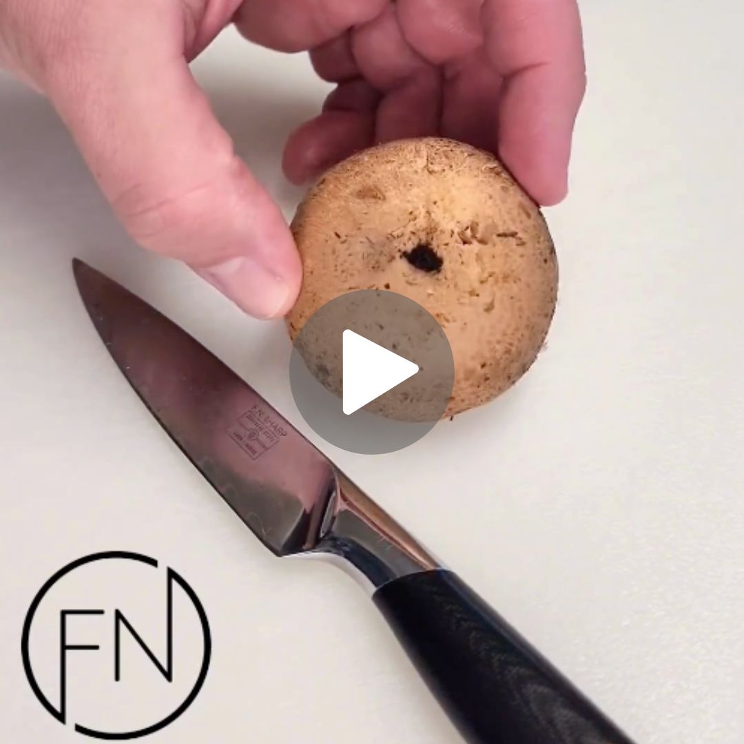 F.N. Paring Knife with baby bella mushroom
