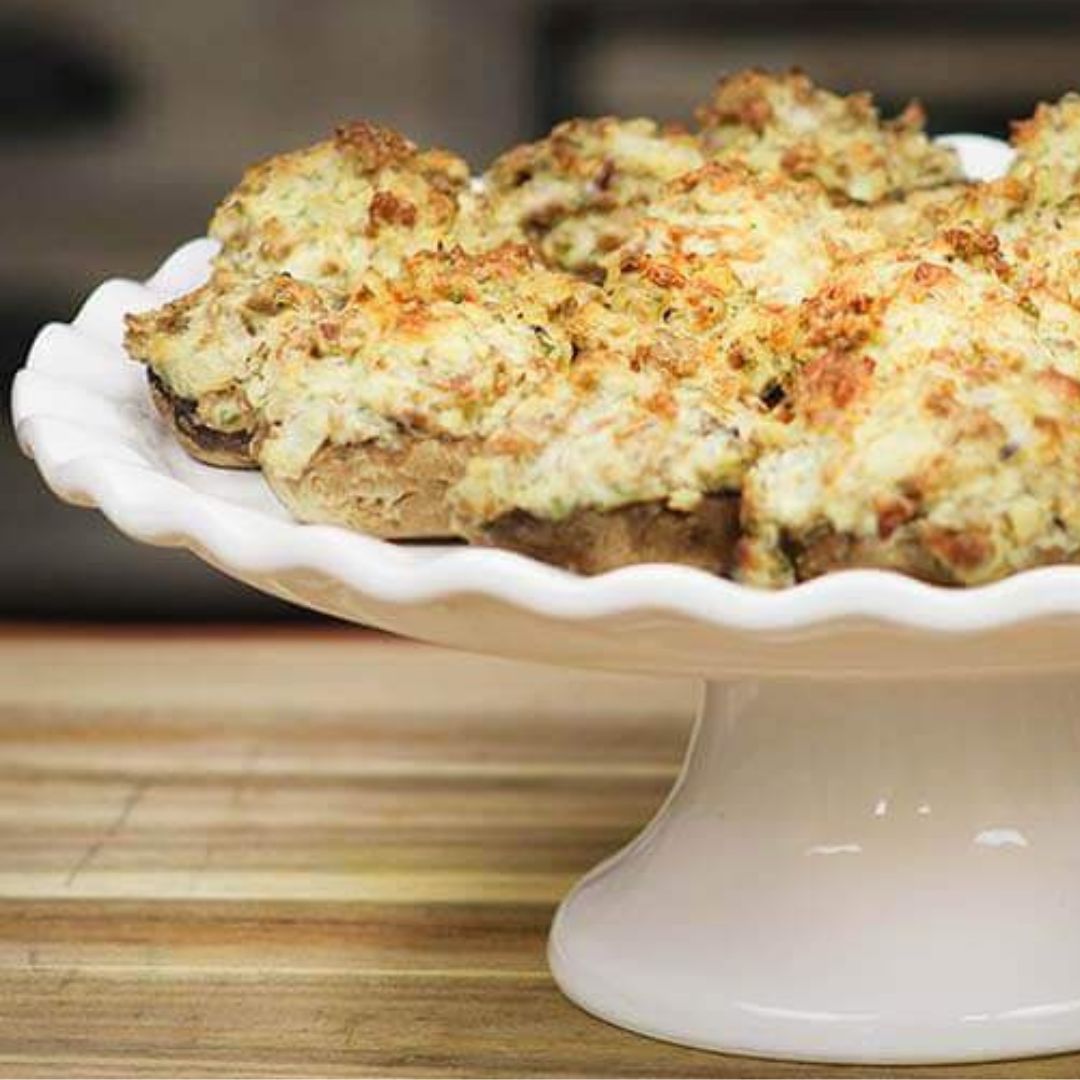Recipe for Sausage & Cheese Stuffed Mushrooms