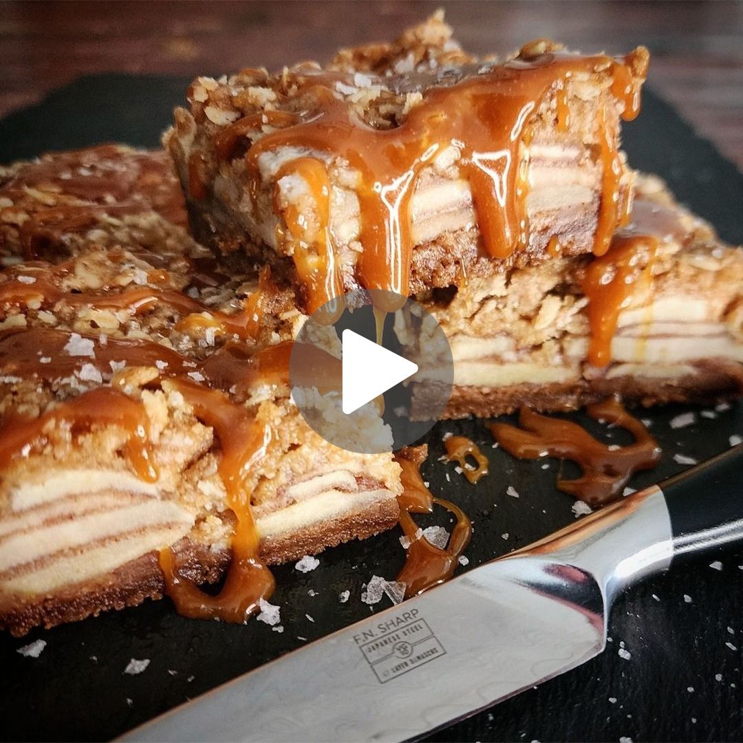 F.N. Sharp Paring Knife with Salted Caramel Apple Pie Bars