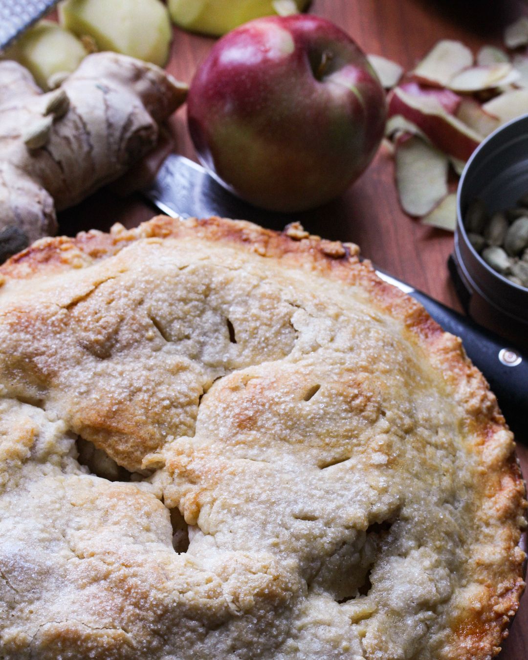 Recipe for Homemade Apple Pie w/ Cardamom and Ginger
