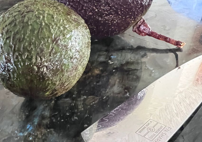 Avocados with F.N. Sharp Chef's Knife