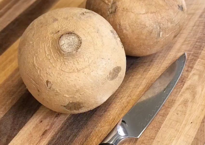 Jicama with F.N. Sharp Utility Knife