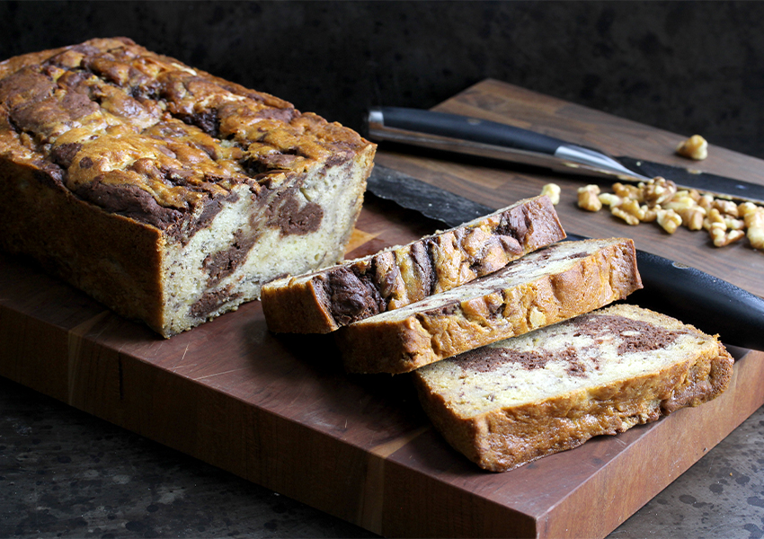 Recipe for Chocolate Swirl Banana Nut Bread