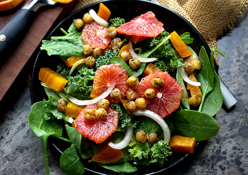 Recipe for Blood Orange Winter Salad 