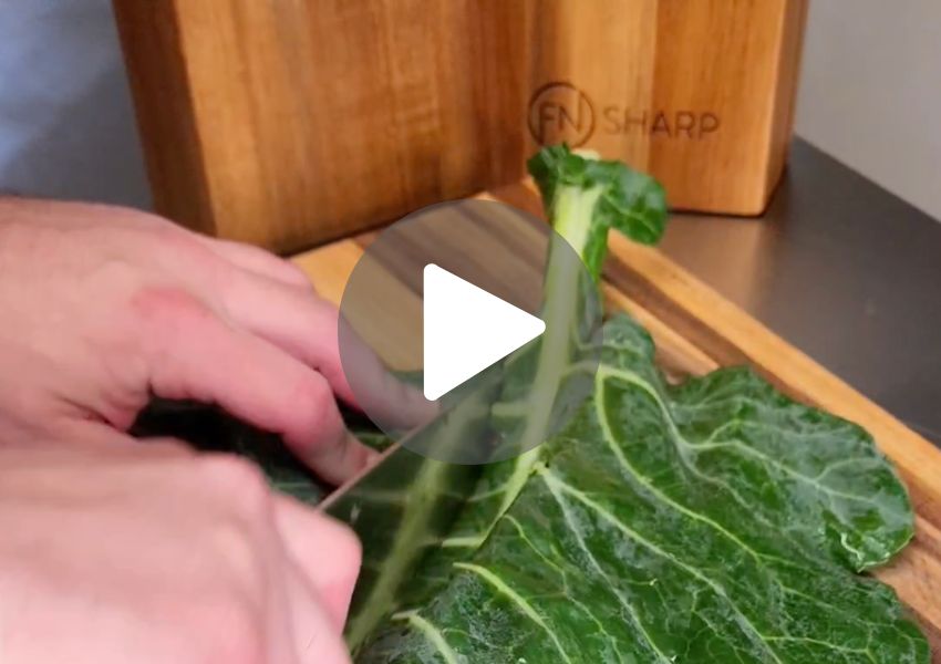 Follow-Along Video For Preparing Collard Greens