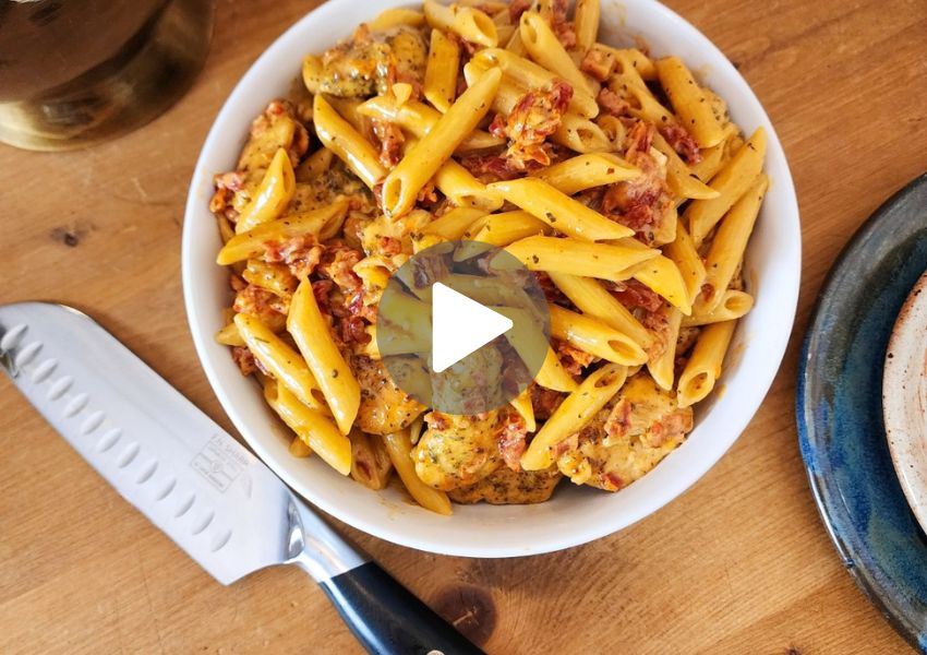 F.N. Sharp Santoku Knife with Easy Chicken & Pasta "alla Vodka"