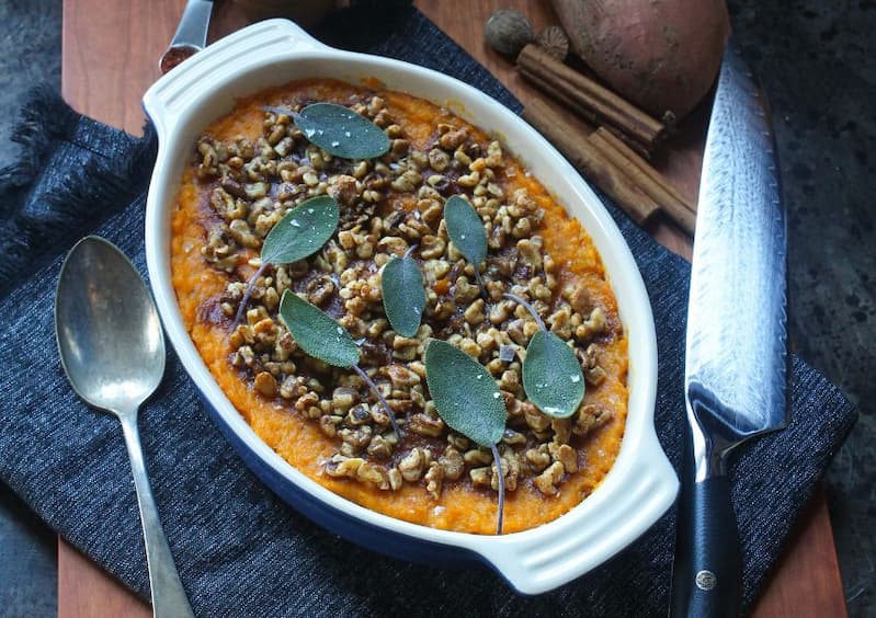 F.N. Sharp Chef's Knife With Sweet Potato Casserole