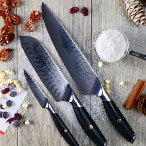 F.N. Sharp 3-Knife Set with holiday baking ingredients