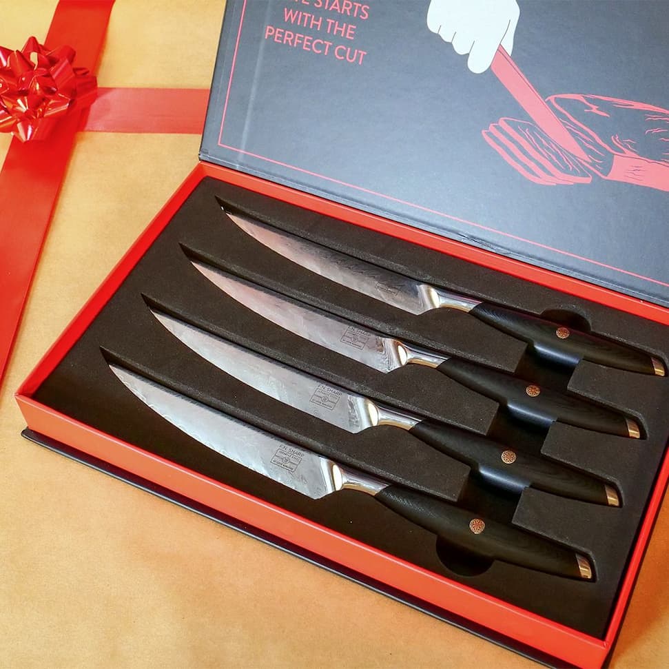 F.N. Sharp Steak Knife Set in box