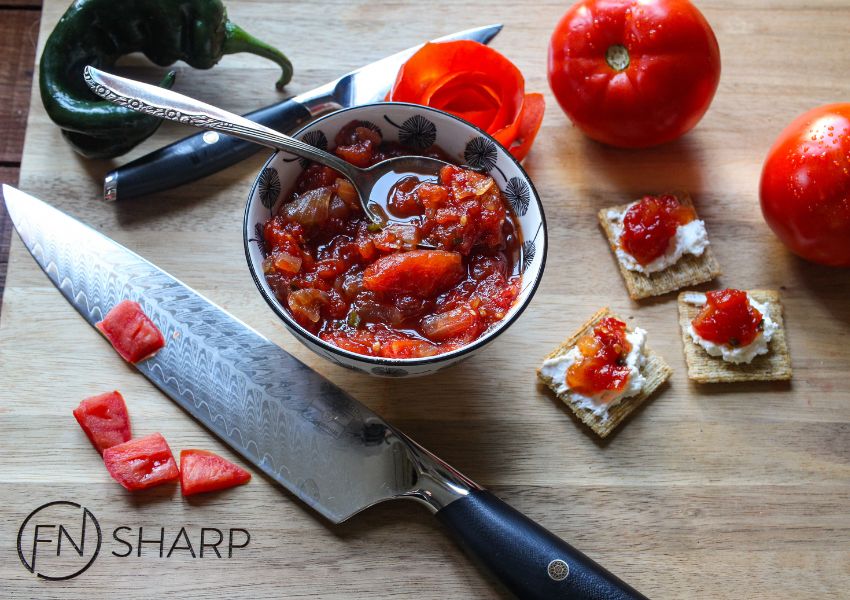F.N. Sharp Chef's Knife With Spicy Tomato Jam Recipe