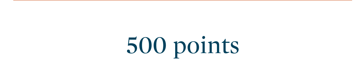 500 points