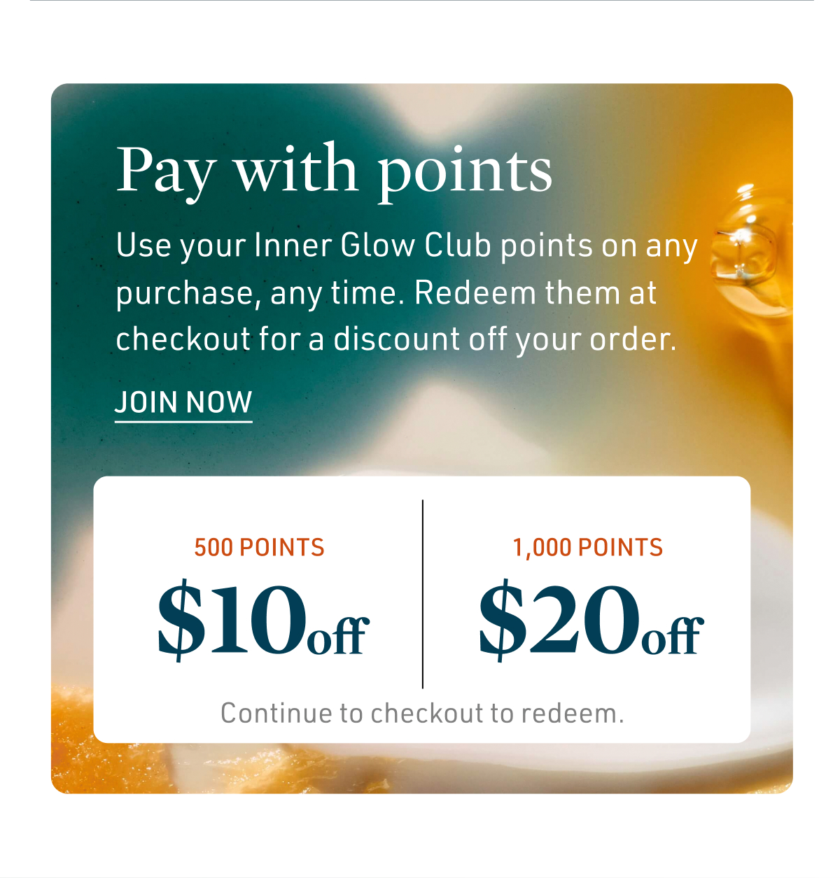 Pay with points