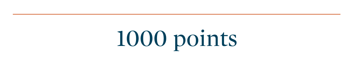 1000 points
