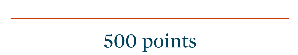 500 points