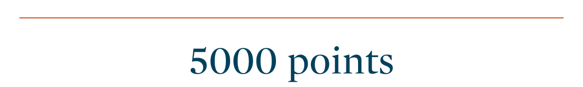 5000 points