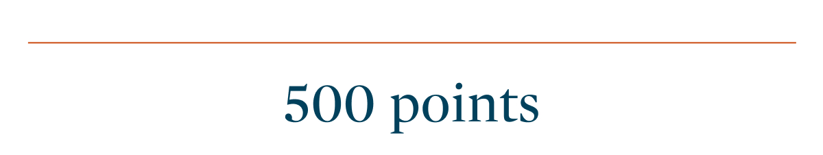 500 points