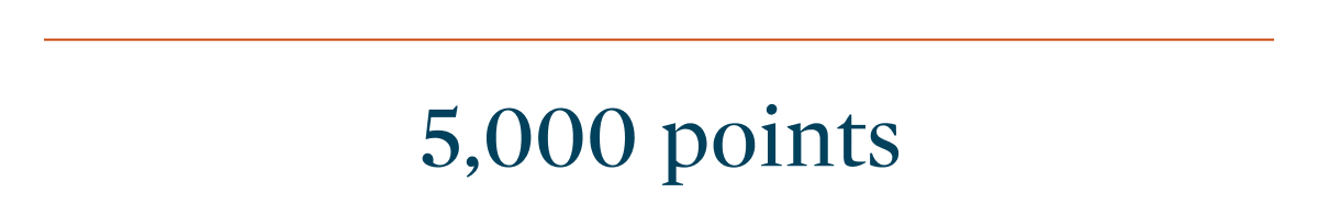 5,000 points