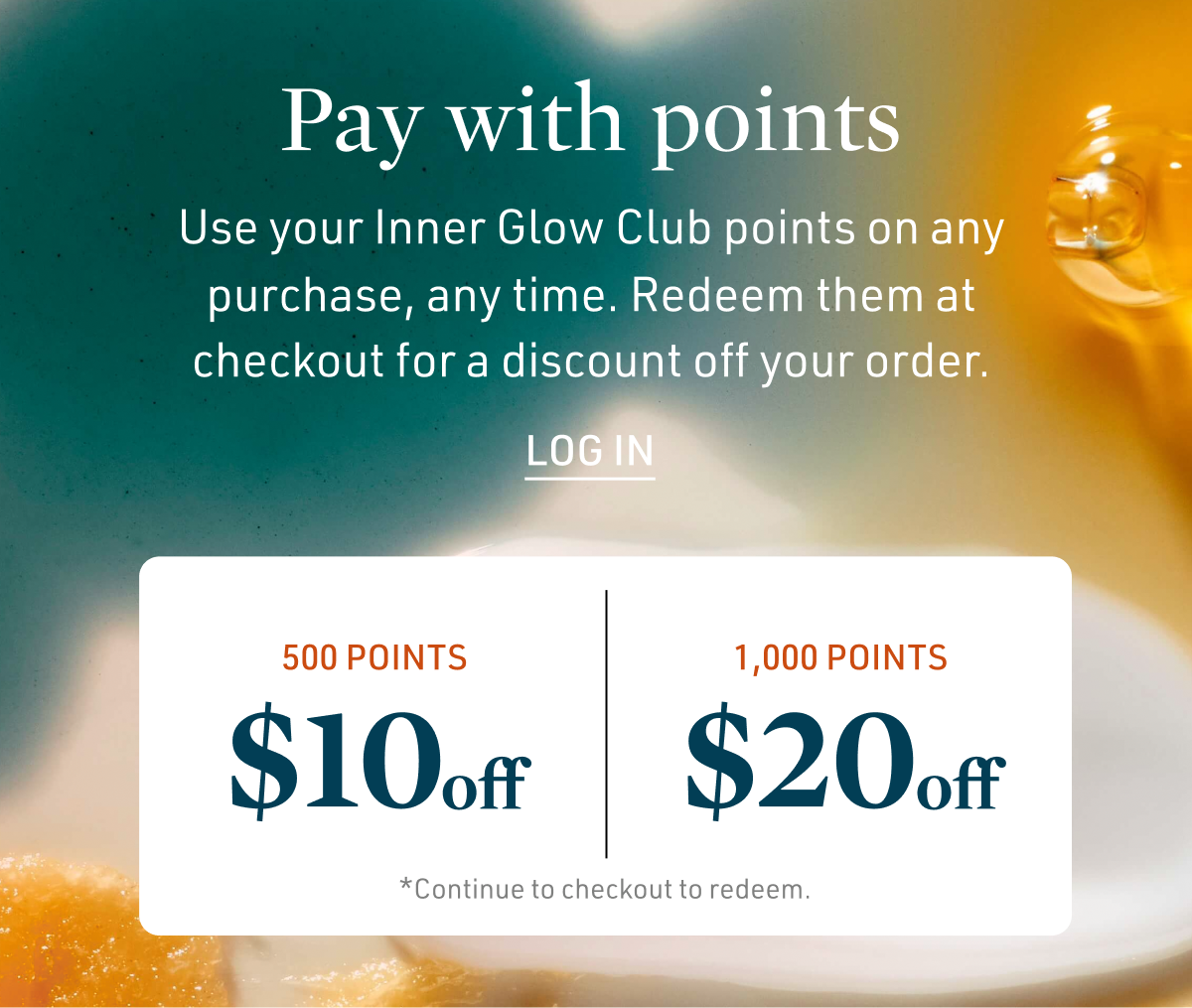 Pay with points