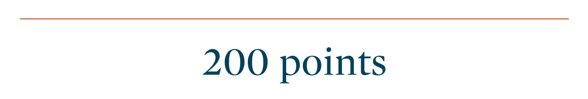200 points