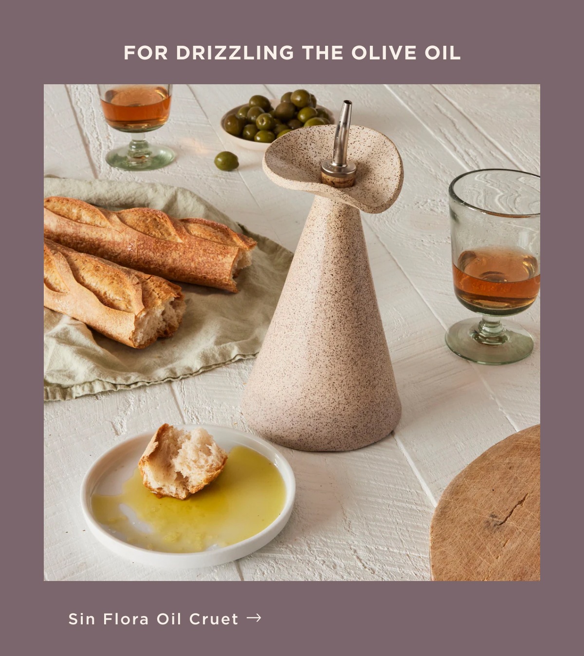 Sin Flora Oil Cruet