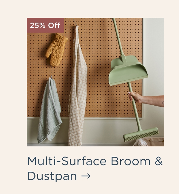 Multi-Surface Broom & Dustpan