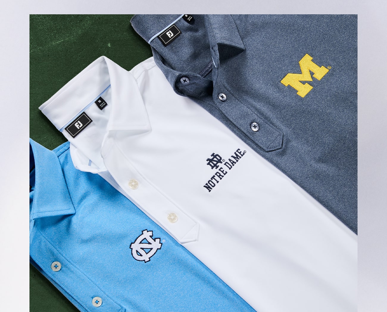 New Collegiate Golf Shirts