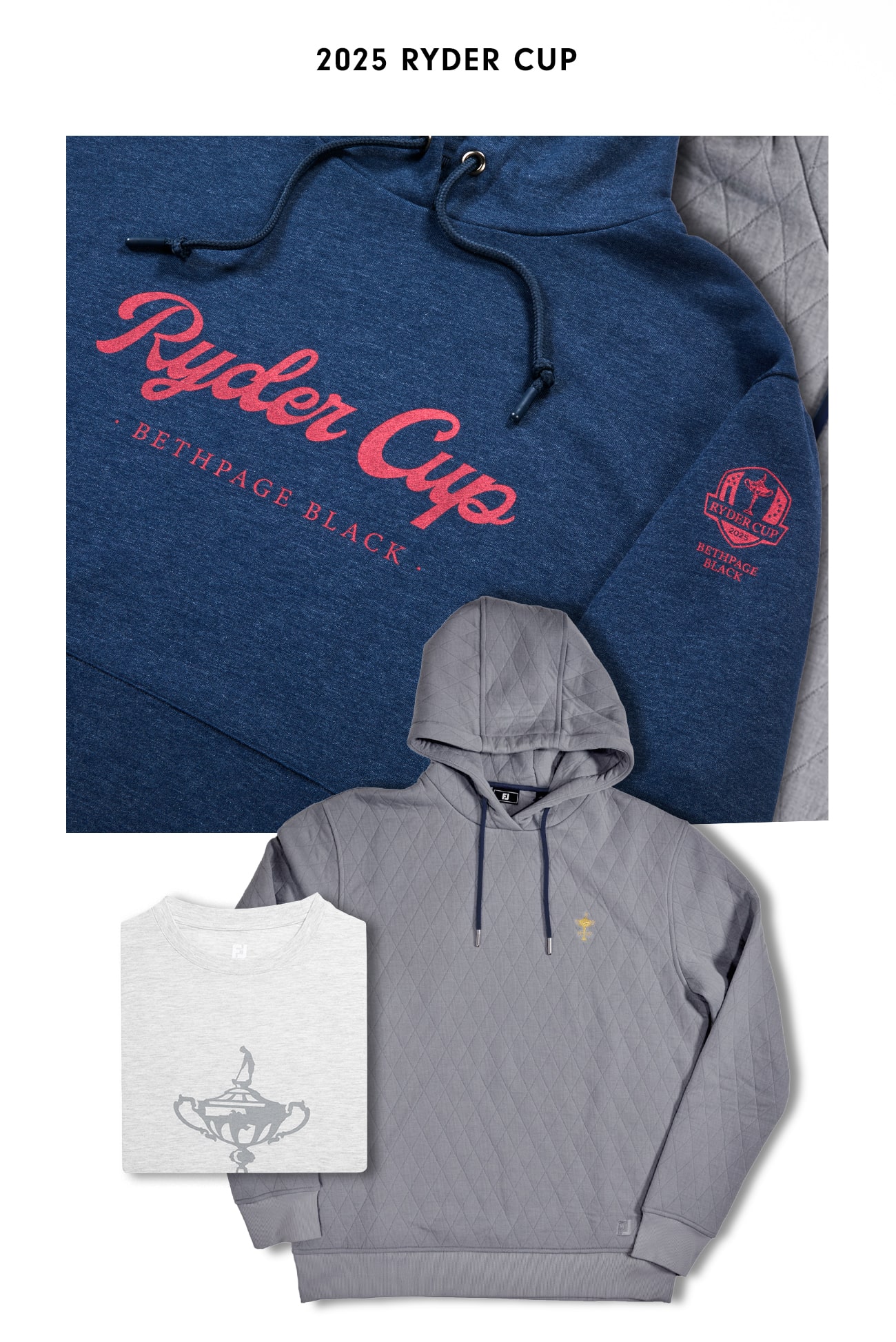 2025 Ryder Cup hoodies and tees