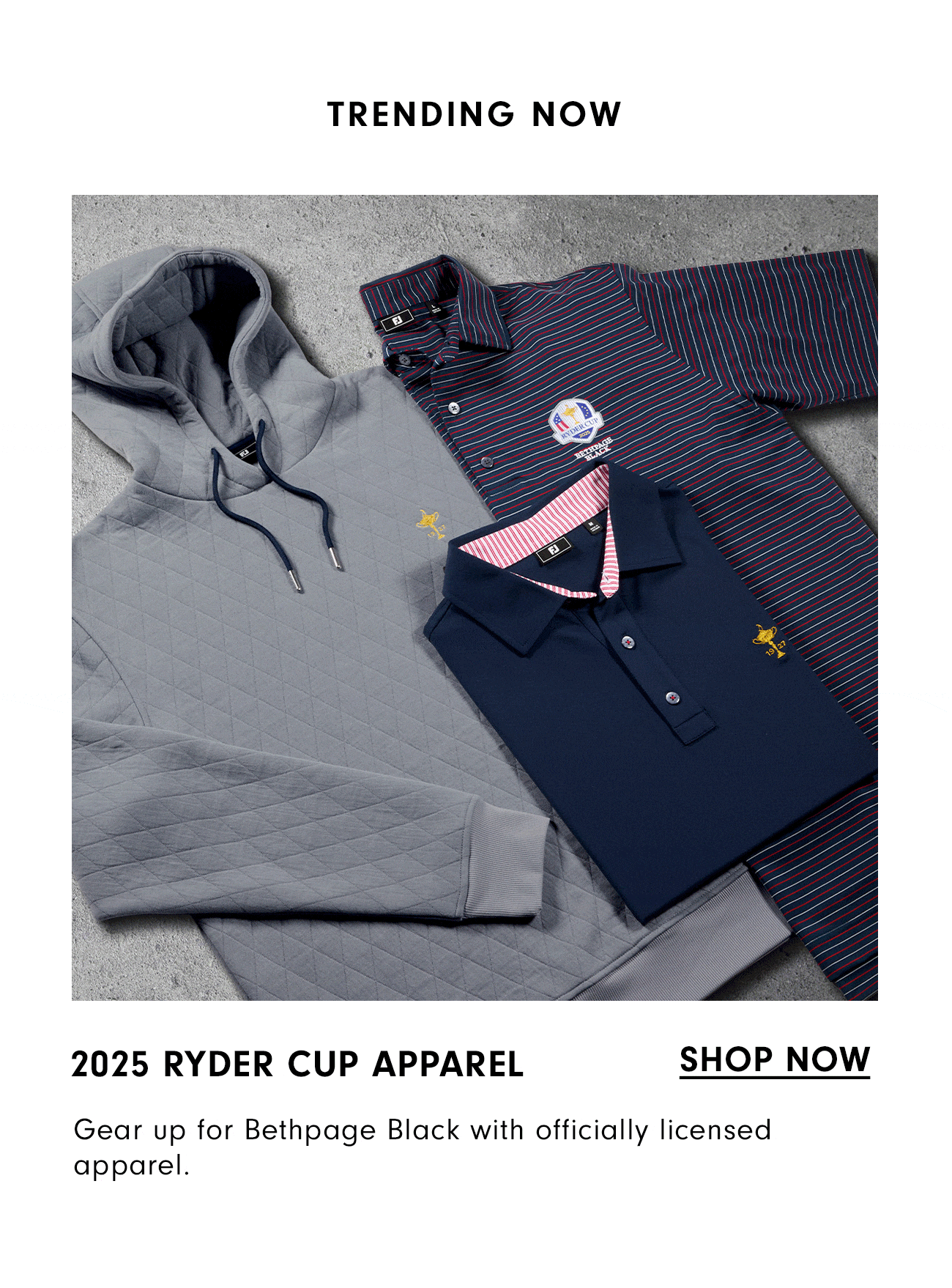 2025 Ryder Cup Apparel Shop Now