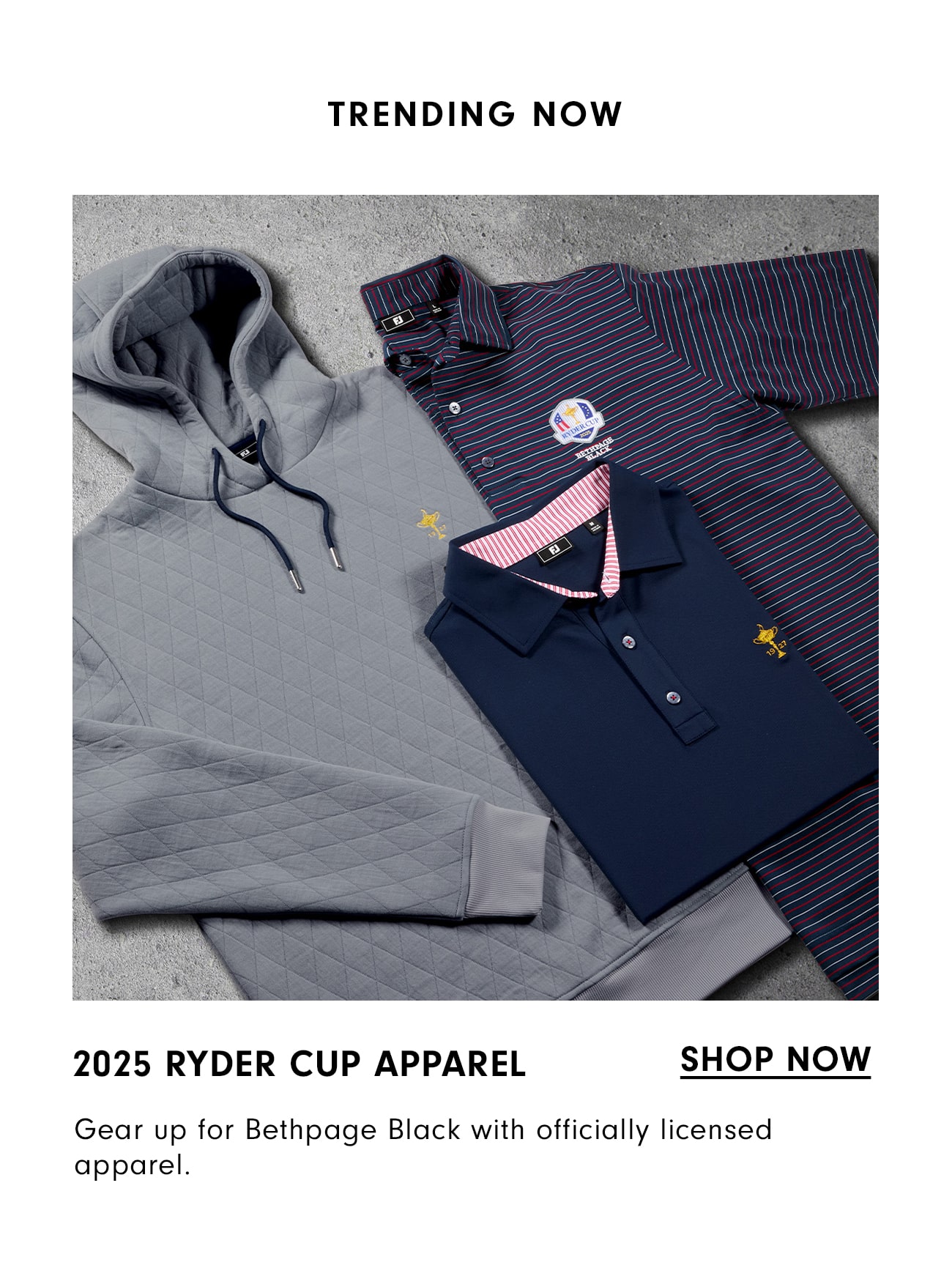 2025 Ryder Cup Apparel Shop Now