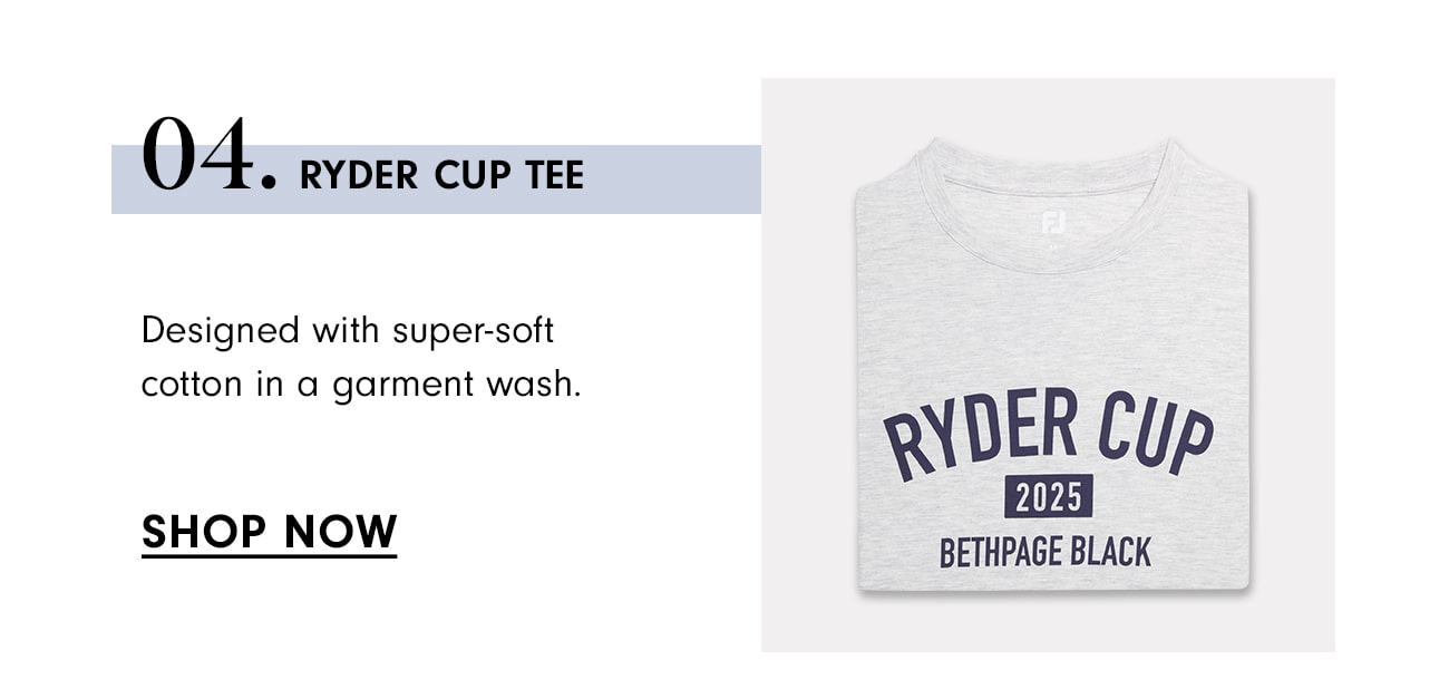 Ryder Cup Tee Shop Now