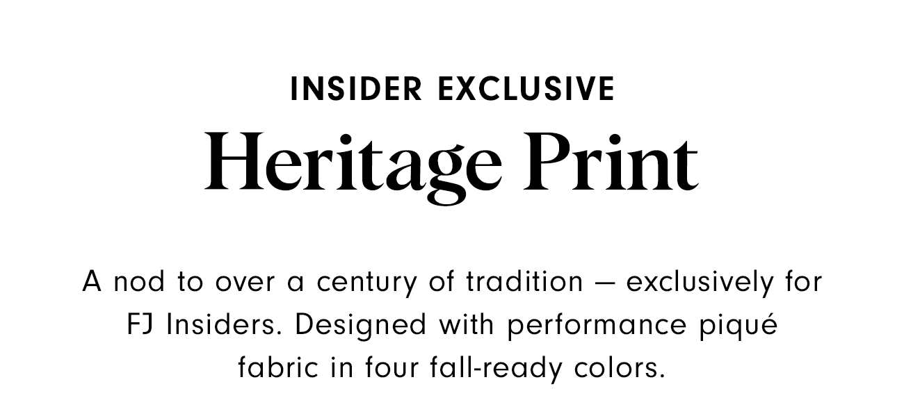 Insider Exclusive Heritage Print