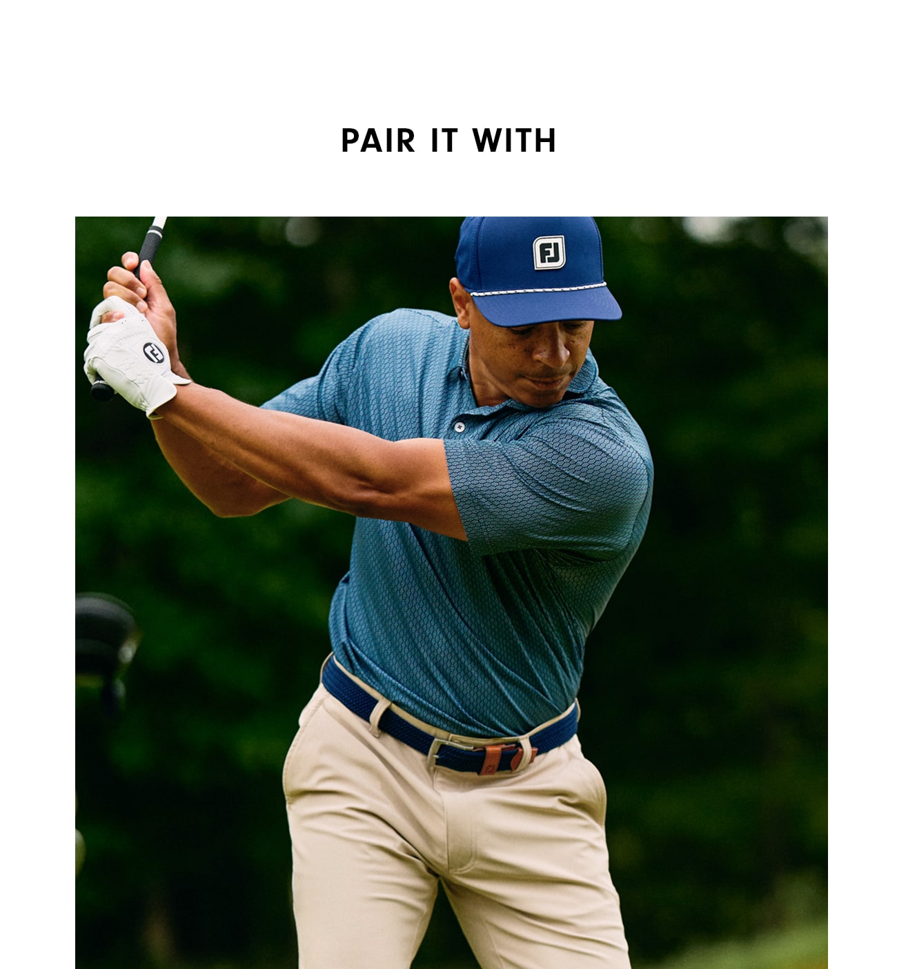 Pair With the Woven Golf Belt