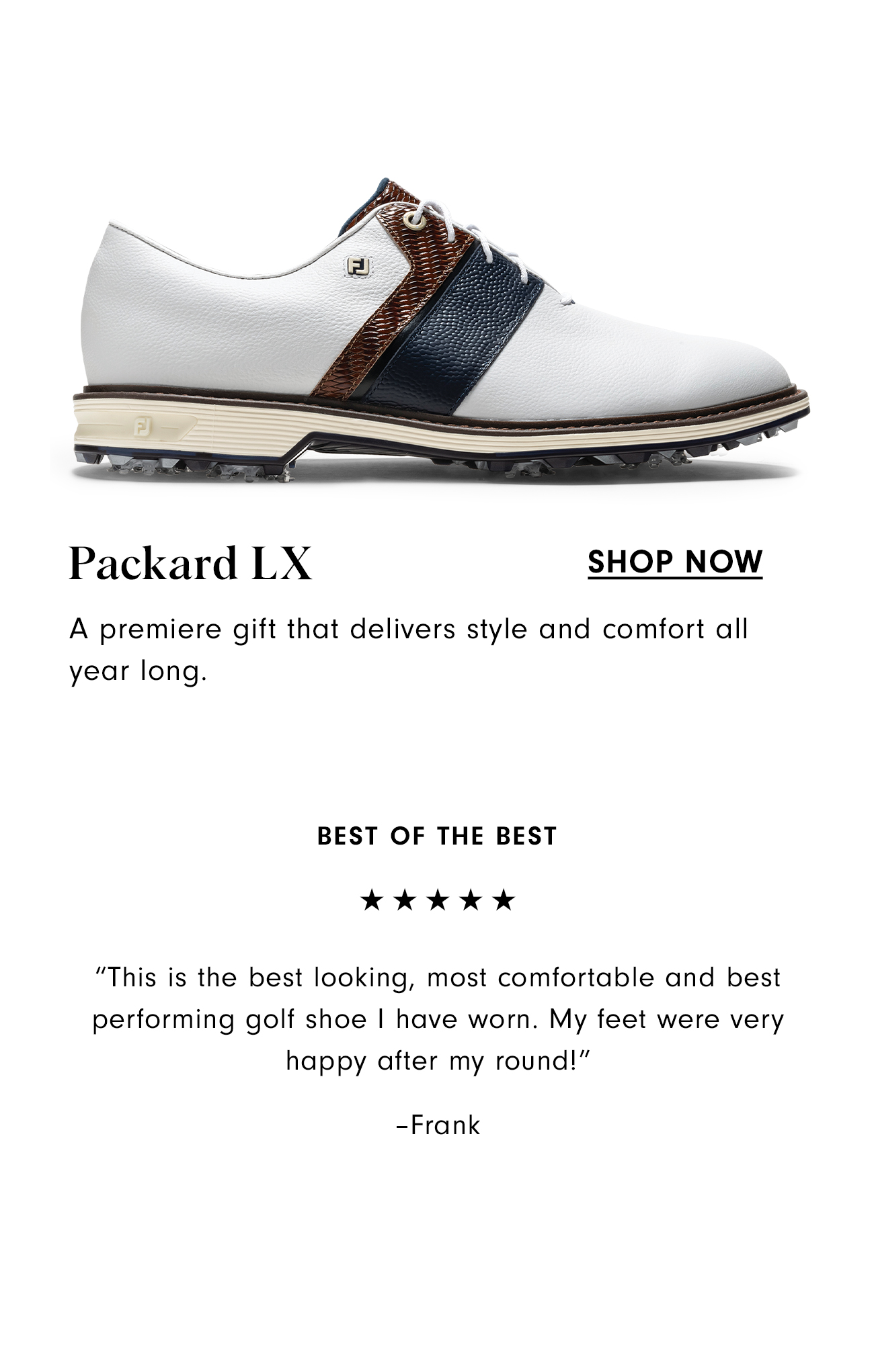 Navy and Chestnut Packard LX Shop Now