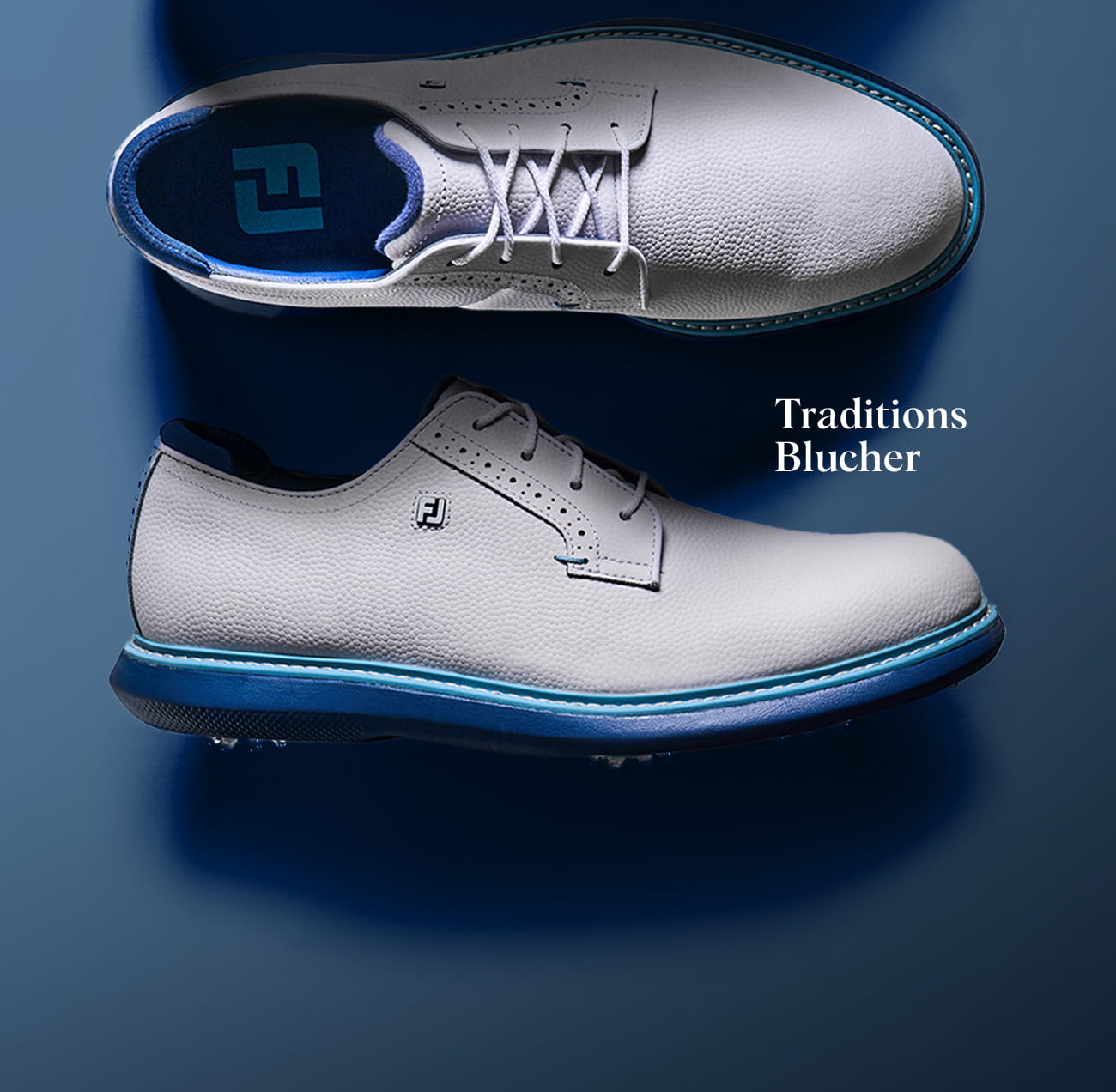White and Blue Traditions Blucher