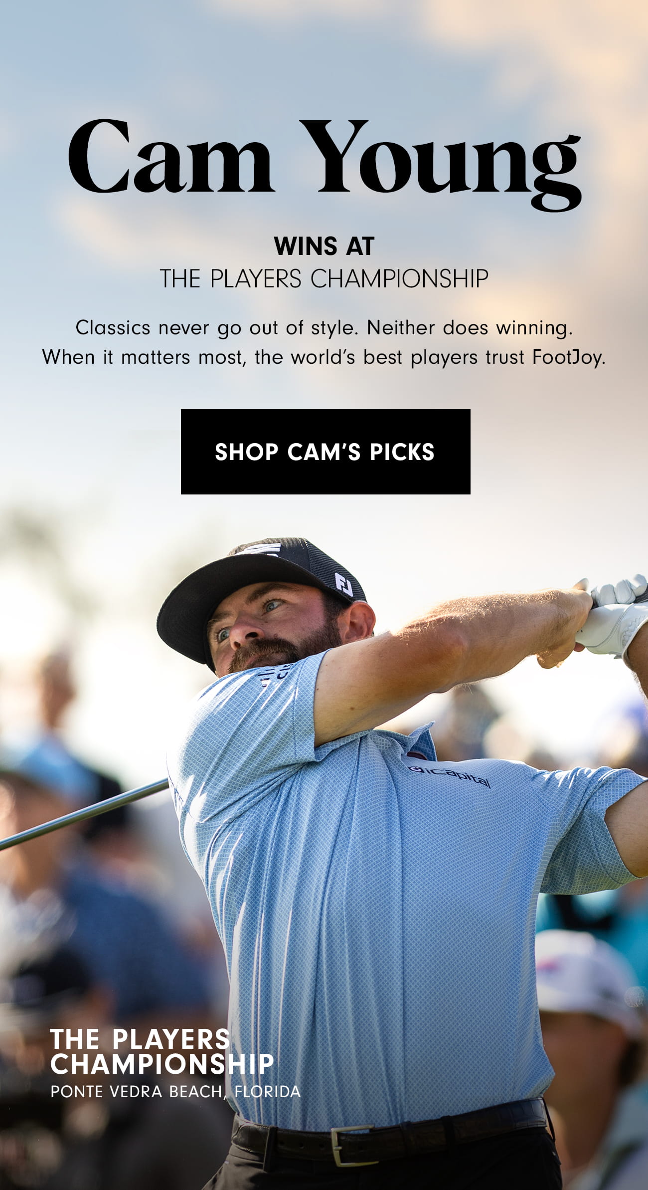 Cam Young Wins at THE PLAYERS Championship in Premiere Series