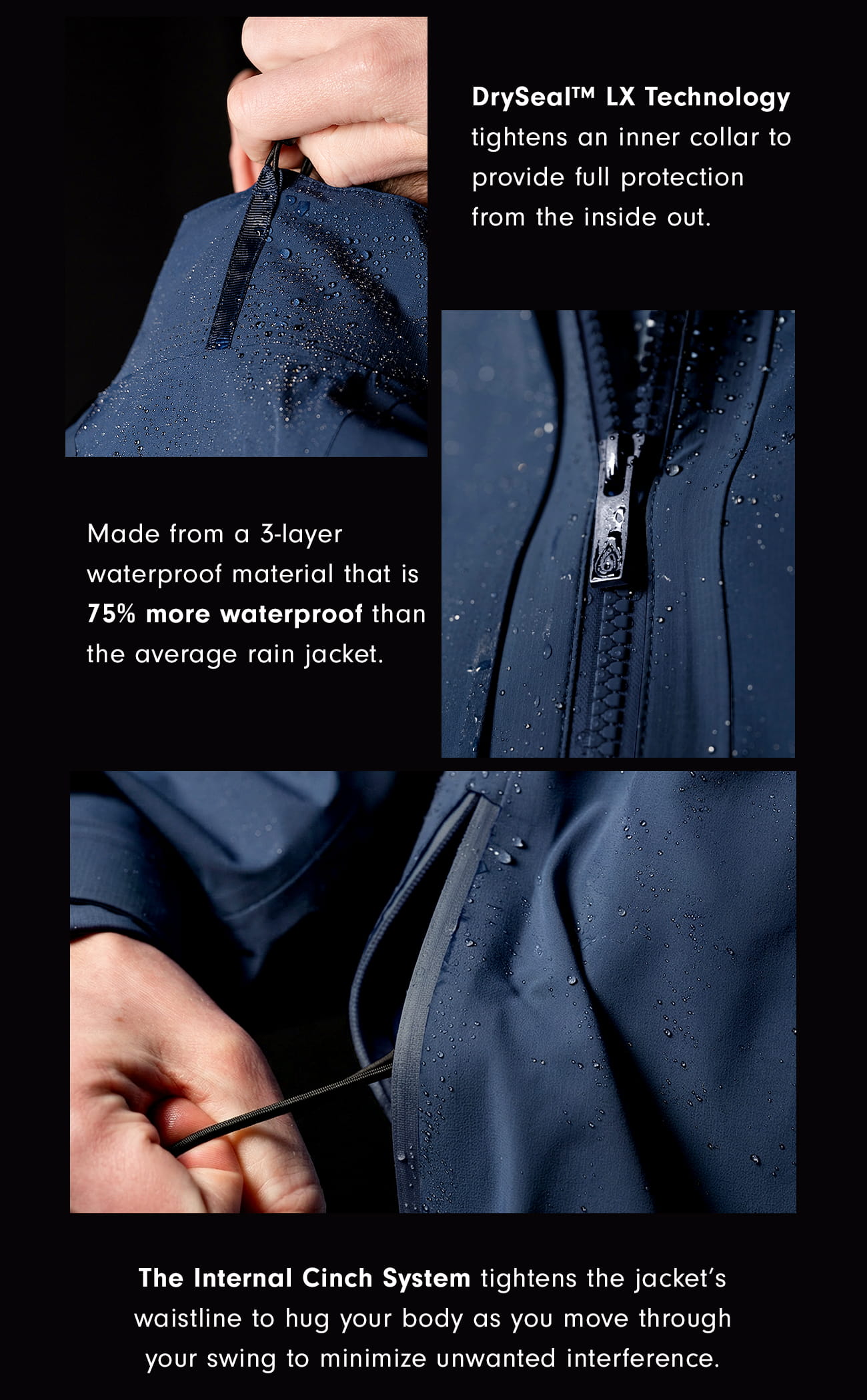 The Select LX Rain Jacket Helps Protect You from the Elements