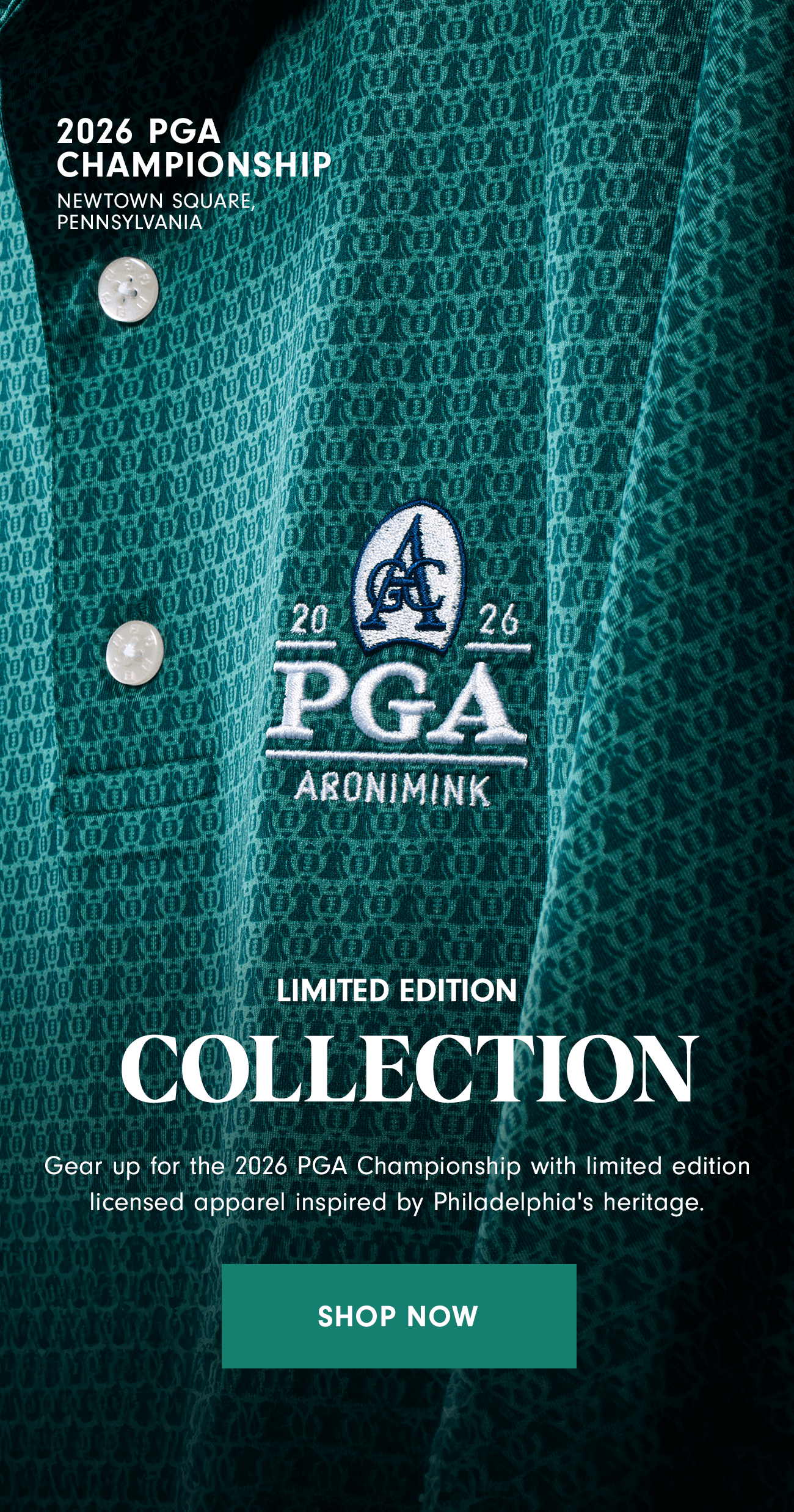 Shop Limited Edition Licensed Apparel for the 2026 PGA Championship