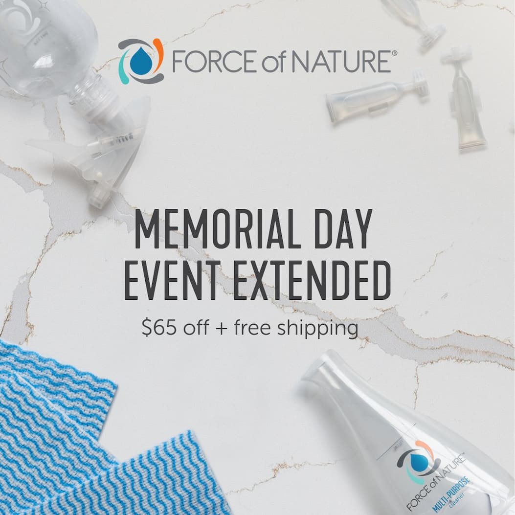 Memorial Day sale with Force of Nature appliance and capsules