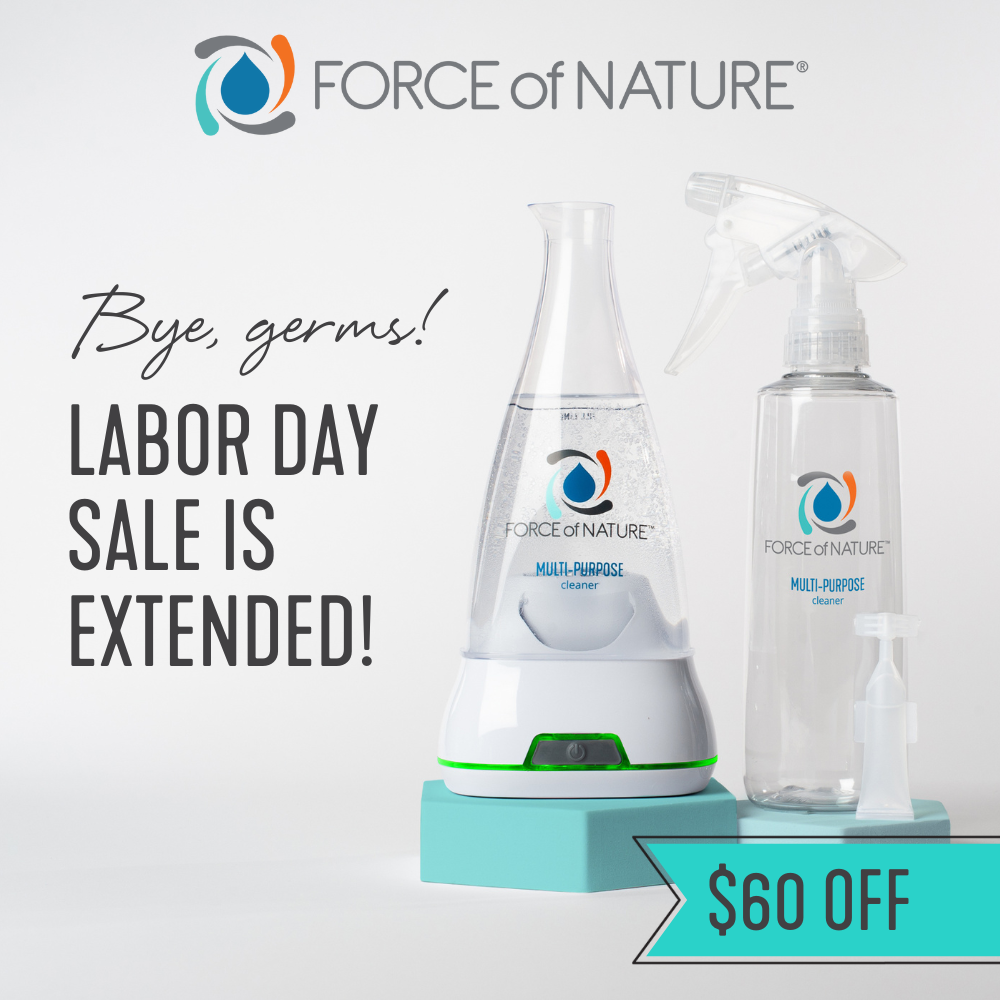 Labor Day sale with Force of Nature appliance and capsules