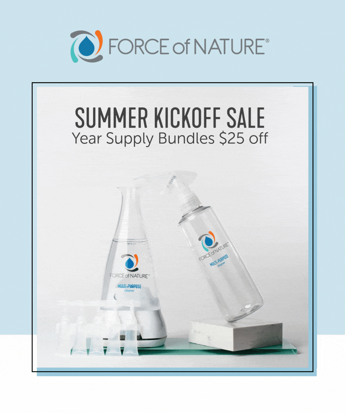 Force of Nature's Summer Kickoff Sale is here with $25 off Year Supply Bundles!