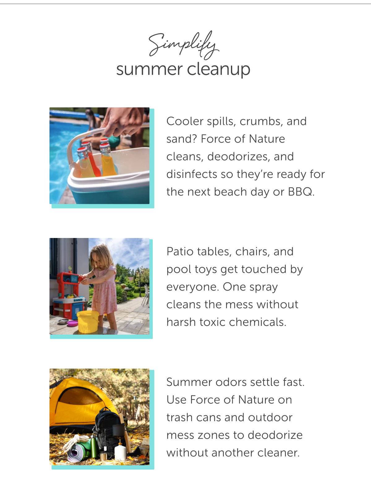 Simplify Summer Cleanup