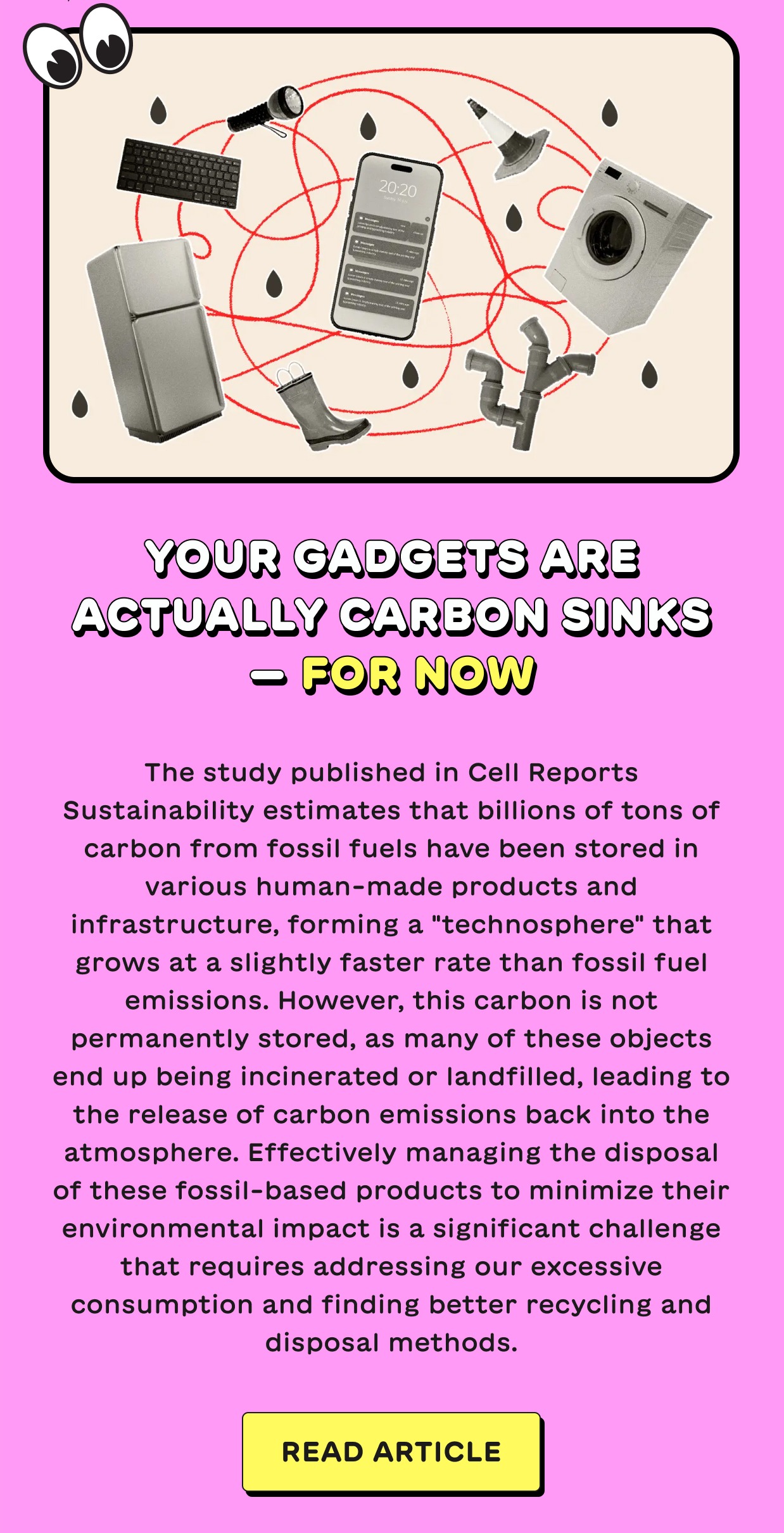 Your gadgets are actually carbon sinks — for now
