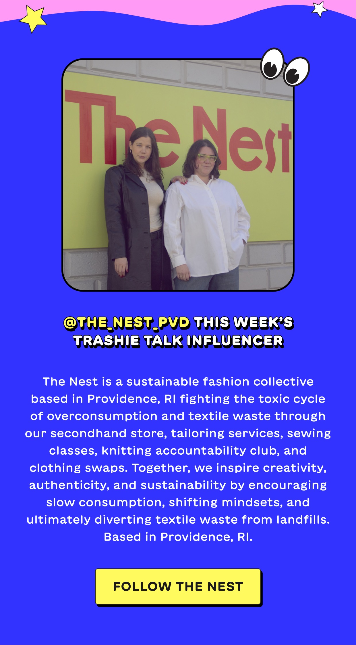 @the_nest_pvd This Week’s TRashie talk Influencer