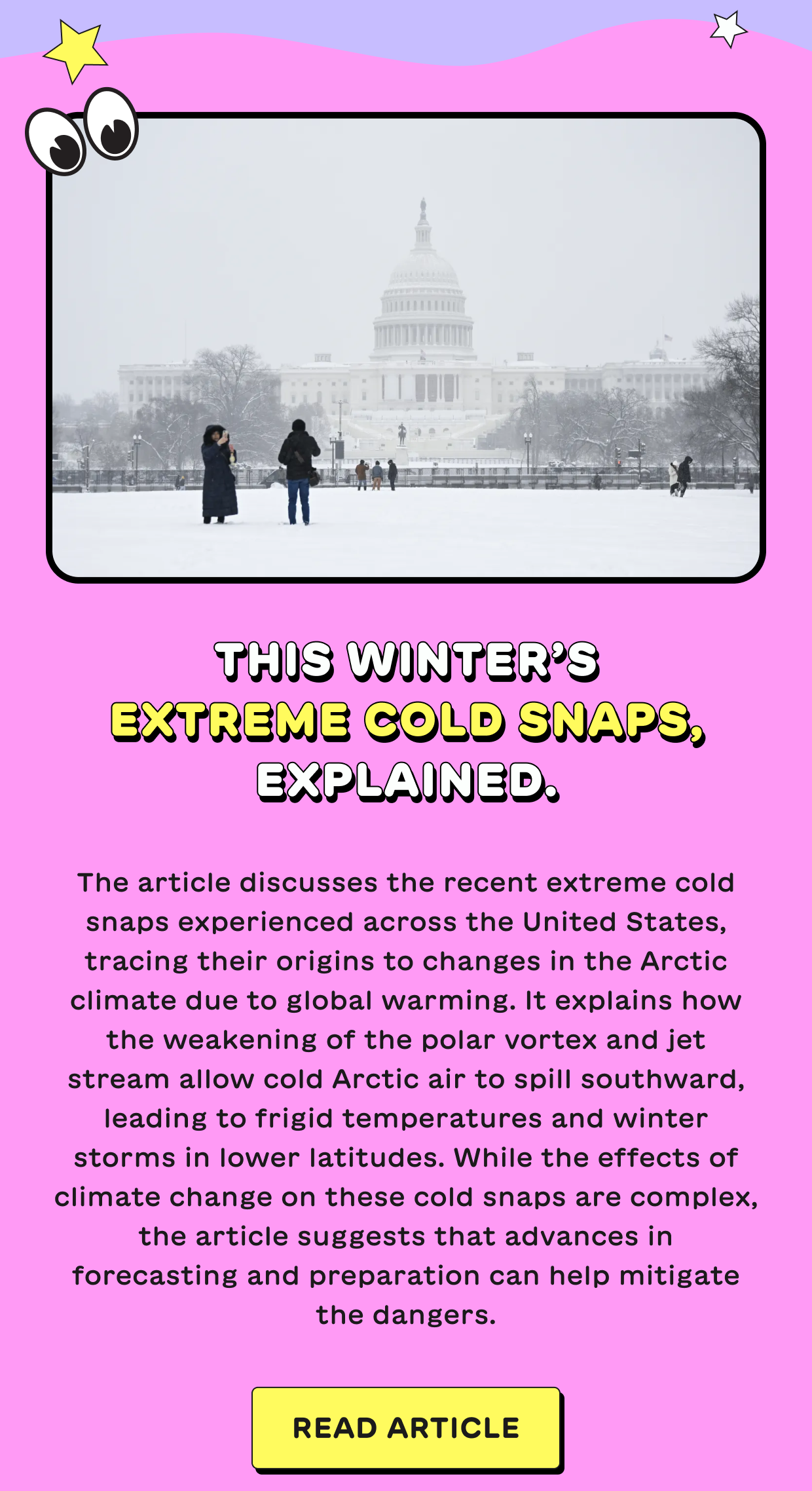 This winter’s extreme cold snaps, explained