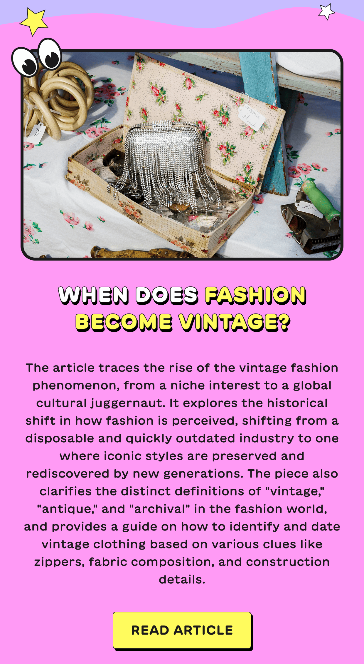When Does Fashion Become Vintage? 